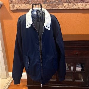XXL Vintage Harrington Men's Navy Jacket Bomber